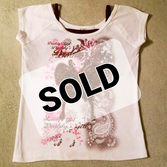 Cato Other - **SOLD** New Cato "Daddy's Girl" Embellished Shirt